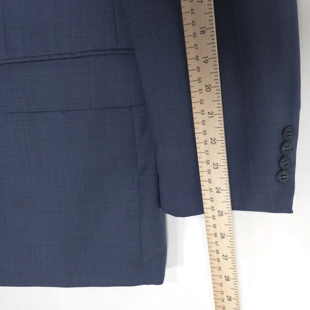 MANTONI Milan Italy Mens Suit Blazer Pants 46L Super 140S 100% Virgin Wool 38x30